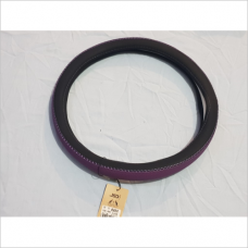 Чехол руля кожа фиолетовый М(38см)